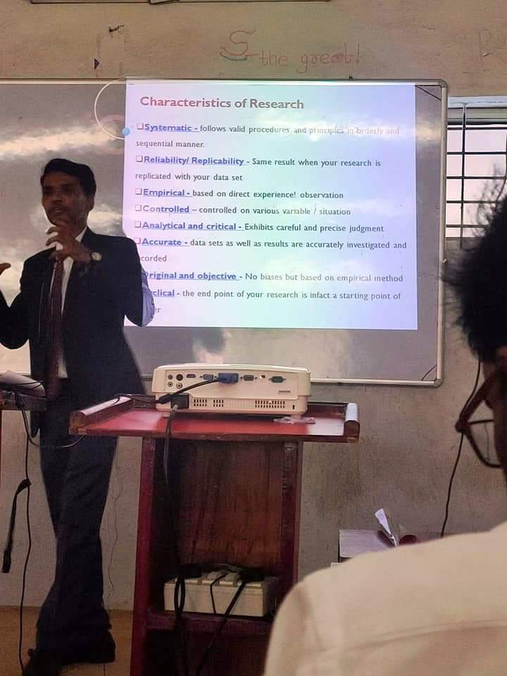 Session on characteristics of research during the 2019 workshop